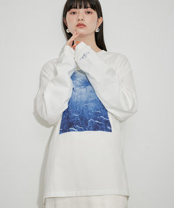 【JANE SMITH】TIM BARBER choke cherry / blue L/S T-SHIRT 