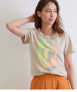 【24/7 EASY】UV＆吸水速乾 ハートグラフィックTシャツ