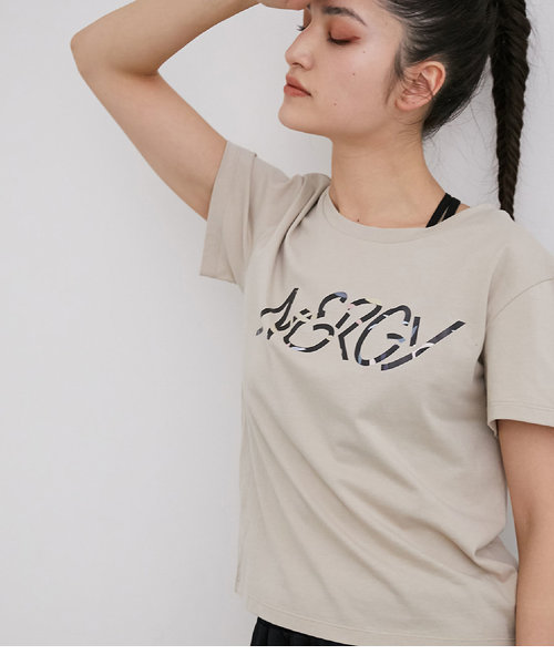 【24/7 EASY】UV＆吸水速乾 DRYMIX 柄ロゴTシャツ