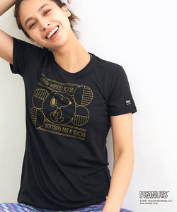 【super.natural】SNOOPY プリントＴシャツ