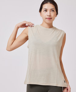 【[sn]super.natural】W BOXY TANK ボクシータンクトップ