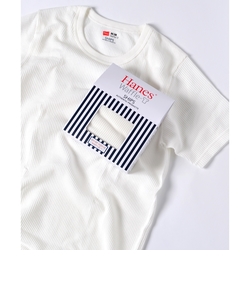 Hanes×SHIPS AUTHENTIC PRODUCTS: ワッフル ショートスリーブ Tシャツ