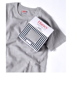 Hanes×SHIPS AUTHENTIC PRODUCTS: ワッフル ショートスリーブ Tシャツ