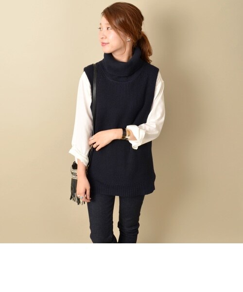 人気のファッショントレンド Hd限定タートル ニット ベスト