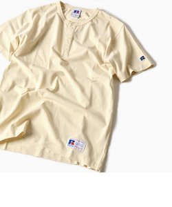 RUSSELL ATHLETIC×SHIPS: 別注 ユーズド加工 ヘンリーネック Tシャツ