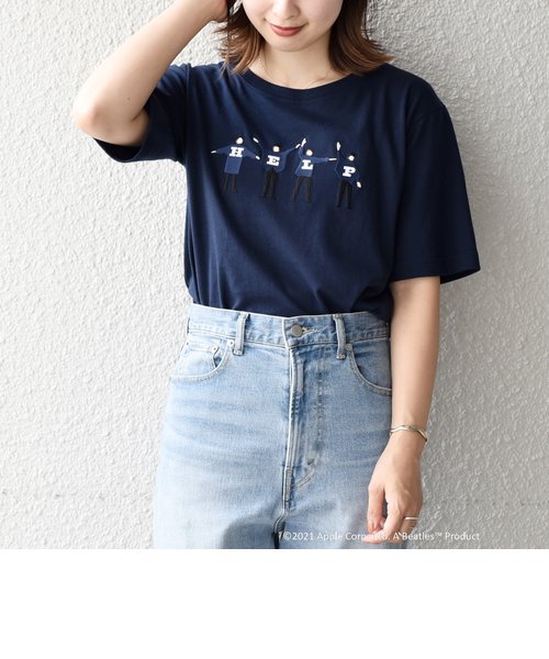 SHIPS: THE BEATLES エンブロイダリー Tシャツ