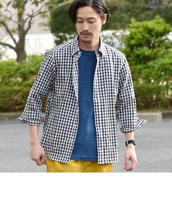 SC:【WEB限定】コットン/リネン レギュラーカラー 7スリーブシャツ
