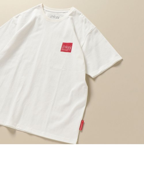 Manhattan Portage: SHIPS別注 リフレクタープリント ロゴ Tシャツ