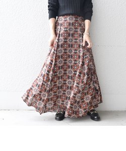 【WEB限定/SHIPS別注】UHURU オリジナルプリントスカート◇