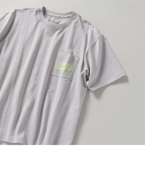 【WEB限定/SHIPS別注】Manhattan Portage: ネオンカラー エンブロイダリー ロゴ Tシャツ