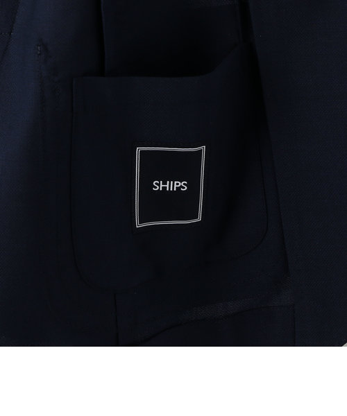 SHIPS：洗濯機洗い可能 ウールミックス ネイビー ジャケット | SHIPS 