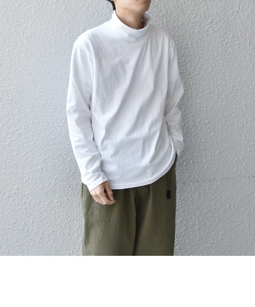 SHIPS any:《抗菌防臭、制菌・消臭効果》Repur TRUE COTTON タートルネック 長袖Tシャツ◇