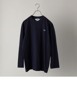 【WEB限定/SHIPS別注】LACOSTE: ガーメントダイ ピケ ロングスリーブ Tシャツ (ロンT)