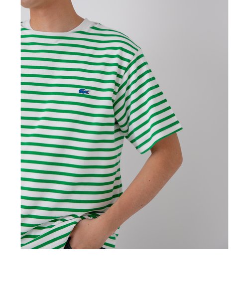 【SHIPS別注】LACOSTE: カノコ バスク ボーダー Tシャツ