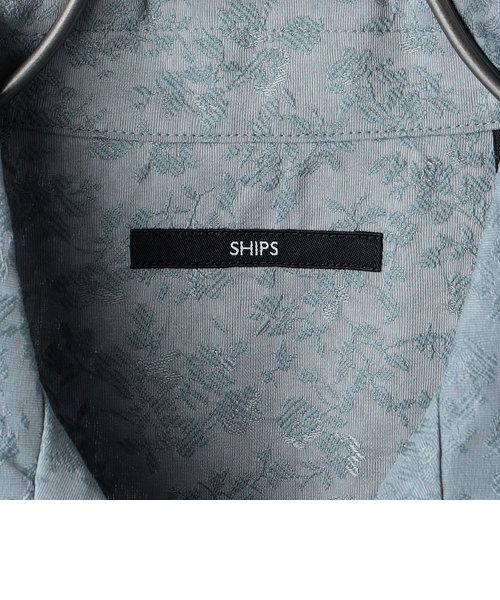 SHIPS: フラワー ジャカード オープンカラーシャツ S/S | SHIPS