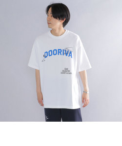 *SHIPS: ROOTS×INFLUENCE LEEGET ビッグシルエット カレッジ プリント Tシャツ