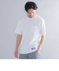 *【SHIPS別注】RUSSELL ATHLETIC: ピグメント加工 クルーネック Tシャツ