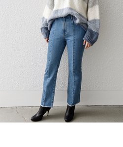 SHIPS any:〈ウォッシャブル〉センタークリース デニム パンツ［SHIPS any DENIM］