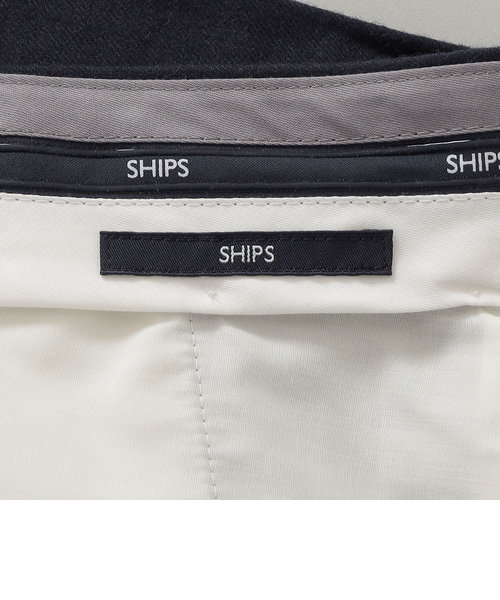 SHIPS:〈セットアップ対応〉ウール フランネル ノープリーツ パンツ