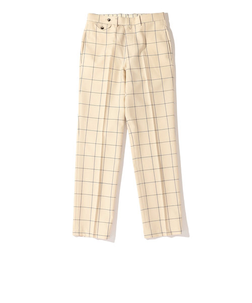 THOMSON: WOOL CHECK TROUSERS