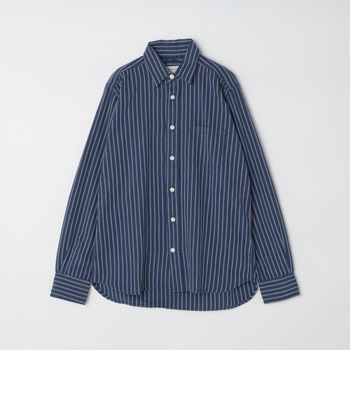 GROWN&SEWN: Dean Shirt - Selvedge Indigo Stripe