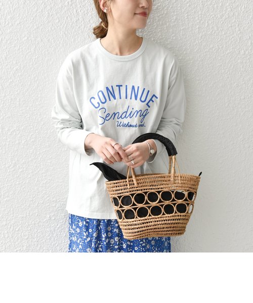 SHIPS any別注】THE KNiTS: CONTINUE ロゴ プリント ＆ 刺繍 ロング