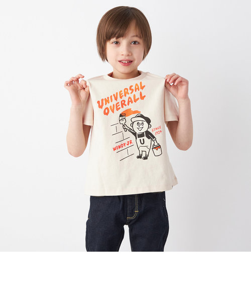 UNIVERSAL OVERALL: DISCOLOR プリント Tシャツ <KIDS>◇