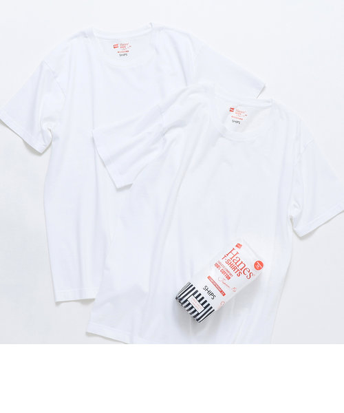 Hanes×SHIPS: 別注New Japan Fit Tシャツ （2枚組）