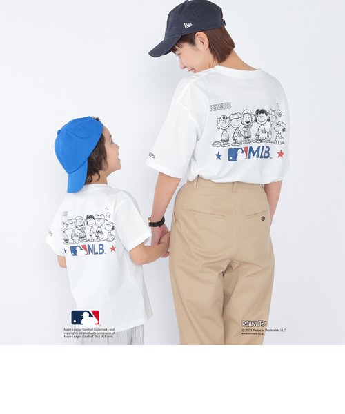 SHIPS: スヌーピー × メジャーリーグベースボール プリント Tシャツ