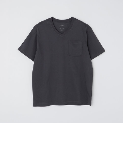 tシャツ Tシャツ SHIPS Colors:〈接触冷感〉 シルケット コットン Vネック ポケット Tシャツ