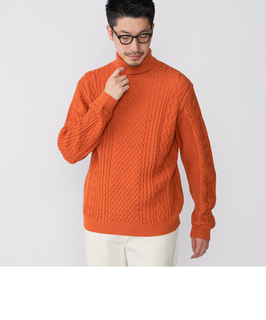 メンズのニット・セーター（オレンジ/橙色）通販 | &mall（アンド ...