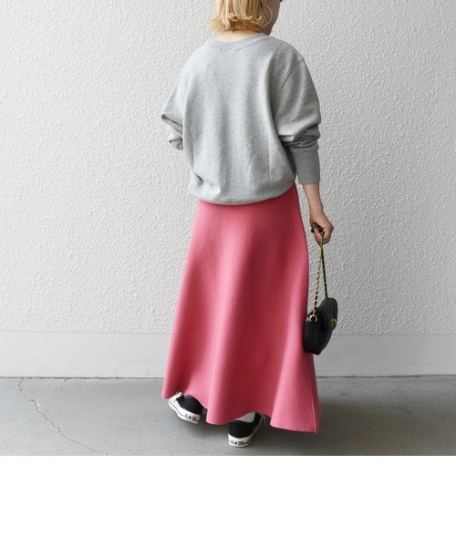 ニットセミフレアスカート定価¥14300