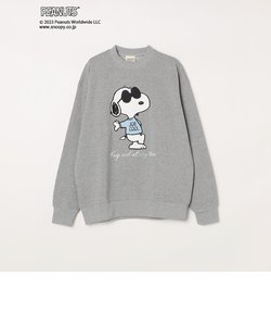 SHIPS any: SNOOPY コラボ ワンポイント  バックプリント スウェット 23AW◇