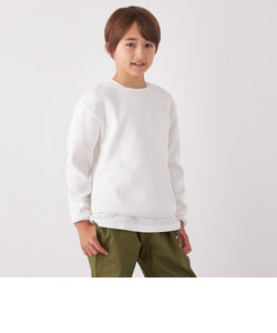 SHIPS any: ランドヘム ワッフル ロングスリーブ Tシャツ<KIDS>