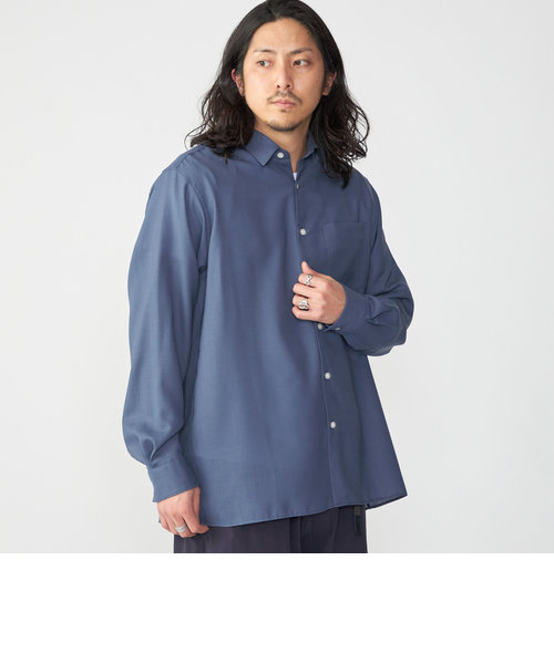 SHIPS: サイロフィル TW ツイル レギュラーカラー 長袖 シャツ