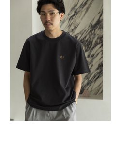 【SHIPS別注】FRED PERRY: SOLOTEX(R) 鹿の子 ワンポイント ロゴ Tシャツ24SS