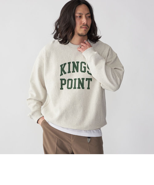 KINGS POINT: ロゴ プリント スウェット プルオーバー