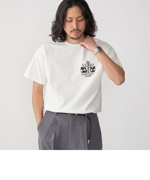 【SHIPS別注】SloppySupply: ロゴ プリント 半袖 Tシャツ
