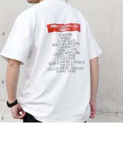 【SHIPS any別注】La Hutte: ワンポイント ロゴ / バックプリント デザイン Tシャツ◇