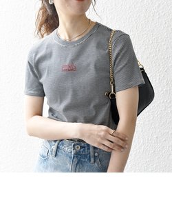 【SHIPS any別注】PETIT BATEAU: PARIS プリント ボーダー コンパクト TEE