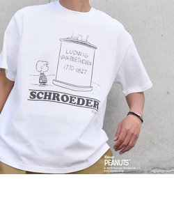 SHIPS any: SNOOPY コラボ グラフィック バック プリント Tシャツ◇