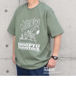 SHIPS any: SNOOPY コラボ グラフィック バック プリント Tシャツ◇