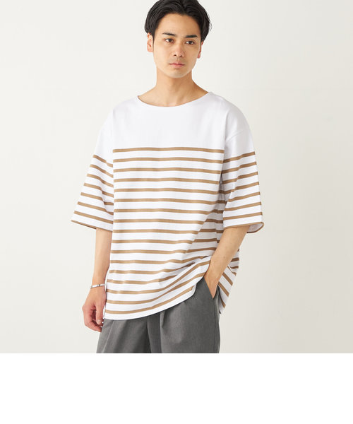 SHIPS Colors:バスク ボーダー TEE