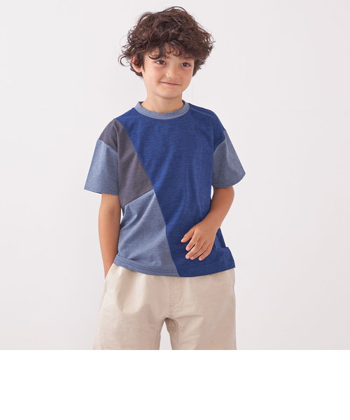 SHIPS any: パッチワーク デザイン Tシャツ<KIDS>◇