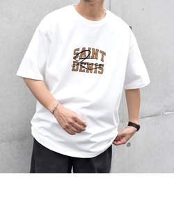 SHIPS any: レイヤード フレンチ カレッジ ロゴ グラフィック Tシャツ◇