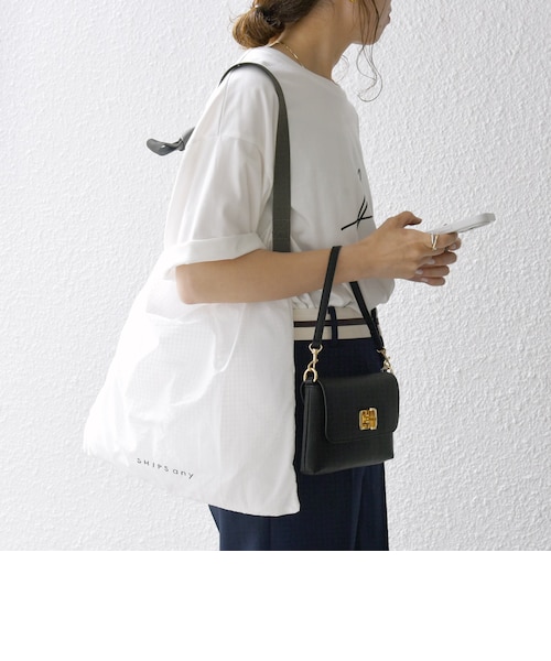 新品タグ付】ships エコバッグ ブラック SHIPS ショッパー （SHIPS any 