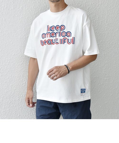 【SHIPS any別注】HANDTEX: SPORTS MIND ロゴ プリント Tシャツ◇