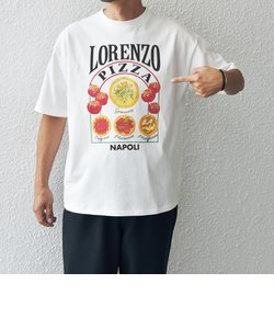 【SHIPS any別注】HANDTEX: NOT AMERICAN FOOD？ ロゴ プリント Tシャツ◇