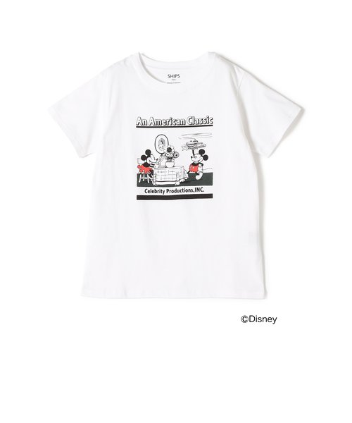 SHIPS Colors:ミッキーマウス ミニーマウス デザイン Tシャツ