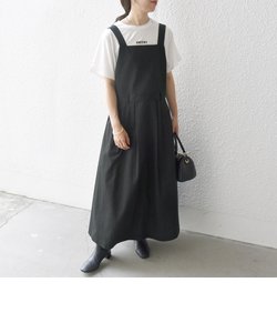 《予約》SHIPS any:〈洗濯機可能〉チノ フレア ジャンパー スカート